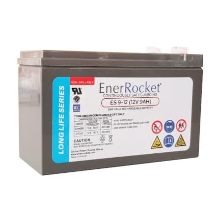 ROCKET ES Series 12V 9AH Non-Spillable Sealed AGM Battery