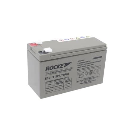 ROCKET ES Series 12V 7AH Non-Spillable Sealed AGM Battery